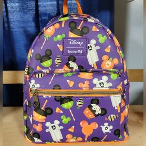 Loungefly Disney Kids Backpack - Purple and Orange
